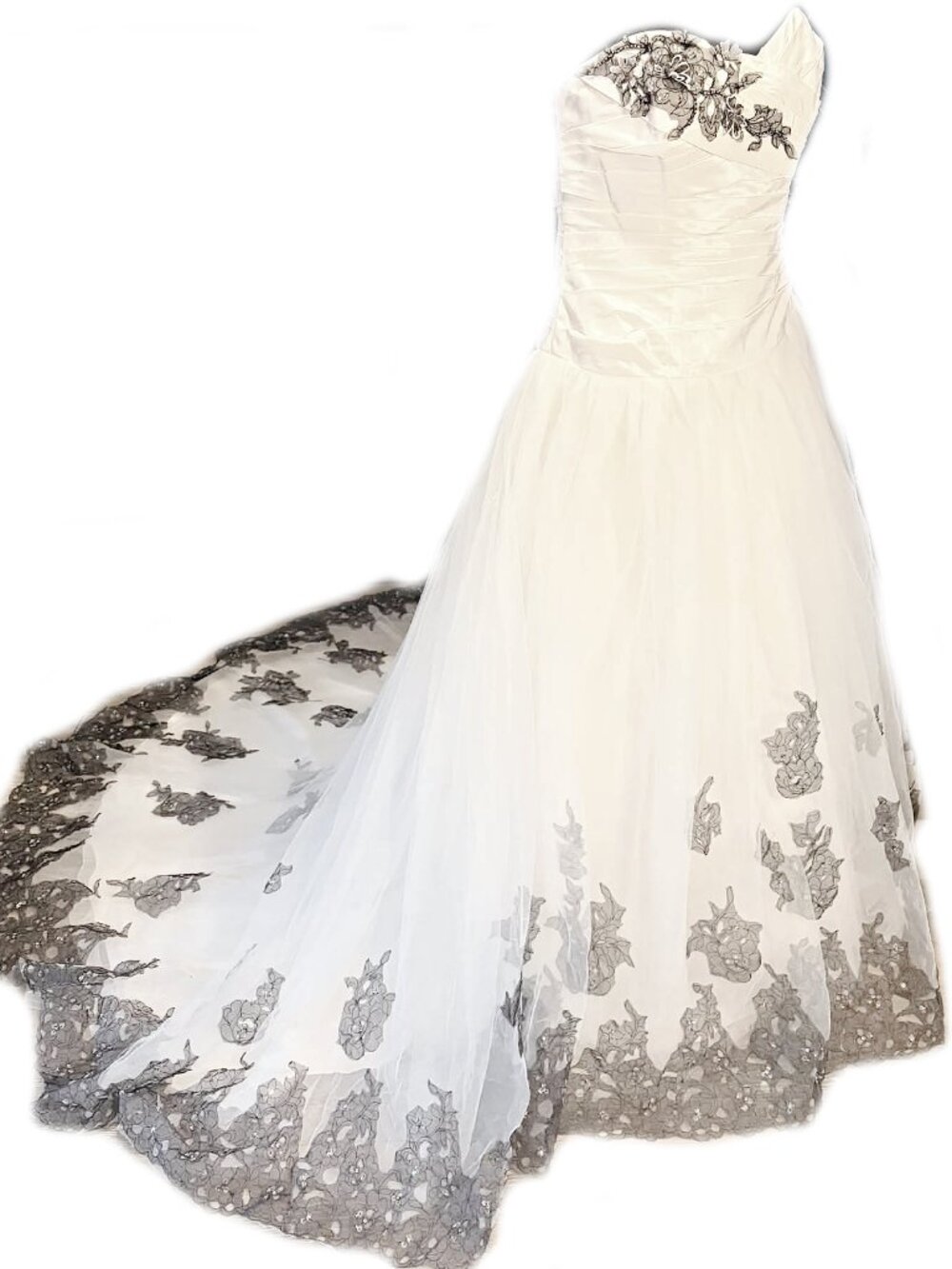 DAVID'S BRIDAL Chapel Train Bridal Gown